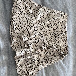 Leopard Print Ruffle Skirt